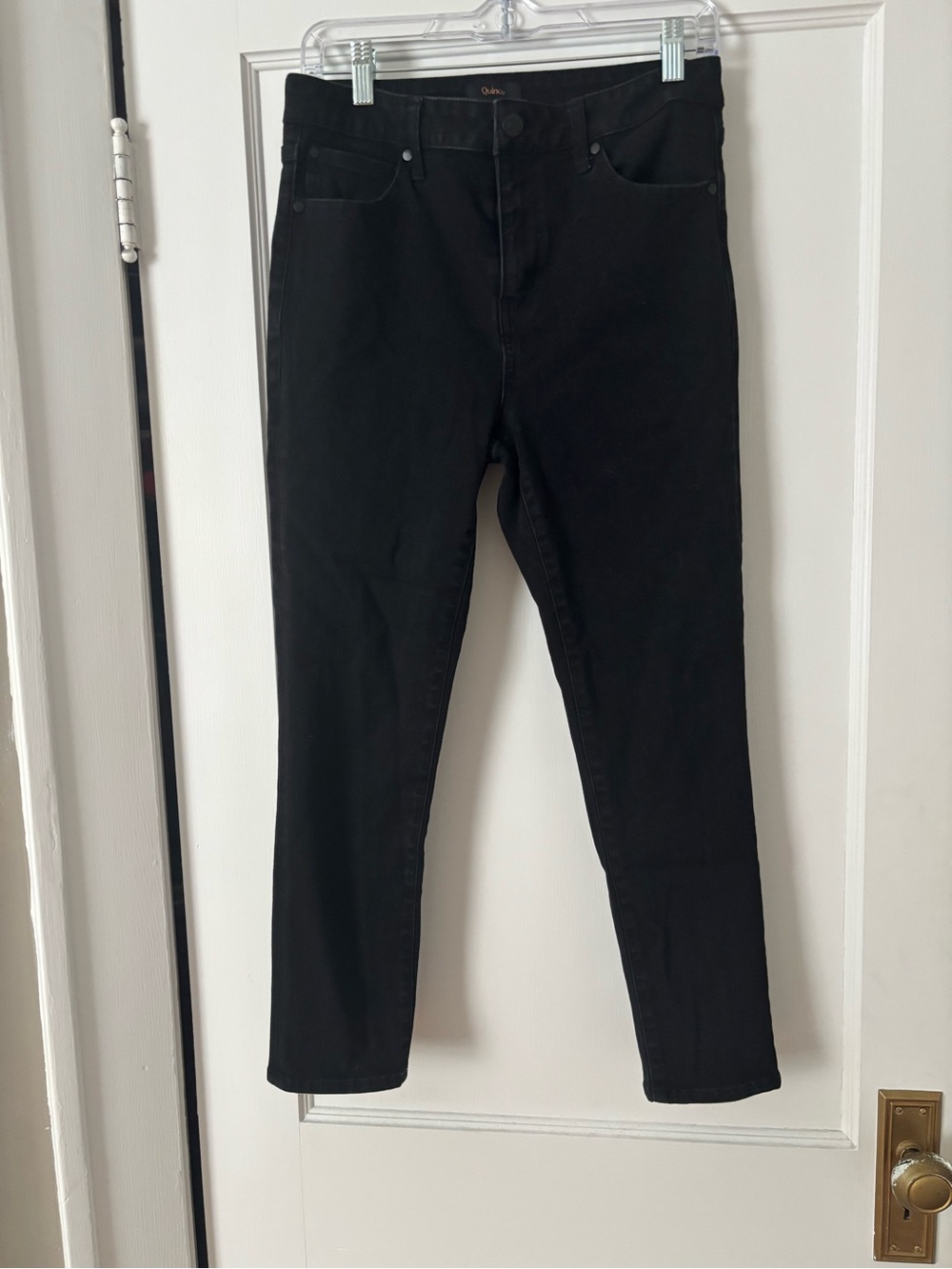 Quince Black Skinny High-Rise Jeans